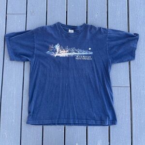 Vintage Eagle Products Howling Wolf Red River New Mexico T Shirt XL Single Stich